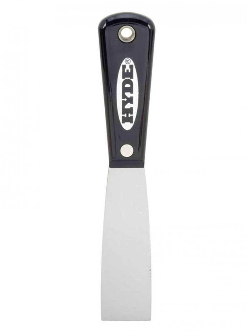 Hyde Tools Black & Silver® 1-1/4” Flexible Putty Knife/Scraper (High Carbon Steel)